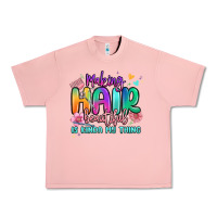 Salmon making hair beautiful is kinda my thing Urban Heavy Tee - MaliasSmallBusiness
