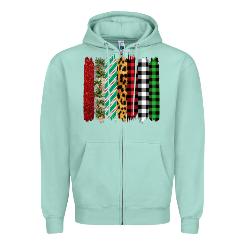 Christmas Brushstrokes Zipper Hoodie by Bettercallsaul | Teevron