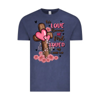 Vintage Denim valentine cross Vintage Tee - MaliasSmallBusiness