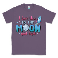 Lavender i love you to the moon and back Classic Tee - MaliasSmallBusiness
