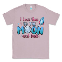 Lilac i love you to the moon and back Classic Tee - MaliasSmallBusiness