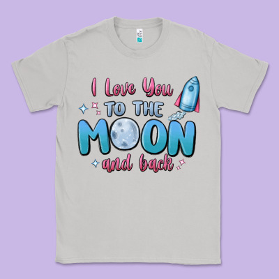 I Love You To The Moon And Back Classic Tee Designed By Maliassmallbusiness