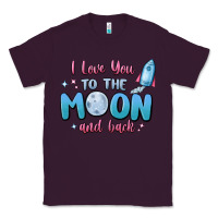 Plum i love you to the moon and back Classic Tee - MaliasSmallBusiness