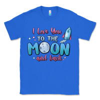 True Royal i love you to the moon and back Classic Tee - MaliasSmallBusiness