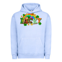 Pigment Grape Ice lucky gnome St. Patricks Day Urban Hoodie - FaDigitalArtStudio
