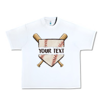 White preview custom baseball Urban Heavy Tee - MaliasSmallBusiness