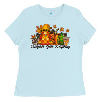 Baby Blue Pumpkin Spice Everything Ladies Tee - RacoonDesign
