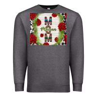Charcoal Heather mexican mom with roses Premium Sweatshirt - TumblerDesignByShophia