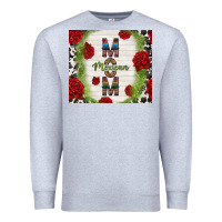 Heather Grey mexican mom with roses Premium Sweatshirt - TumblerDesignByShophia