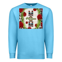 Ocean Blue mexican mom with roses Premium Sweatshirt - TumblerDesignByShophia