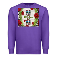 Purple mexican mom with roses Premium Sweatshirt - TumblerDesignByShophia