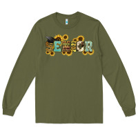 Army Green senior 2023 sunflower Long Sleeve Tee - NancyCooperArtShop