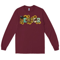 Burgundy senior 2023 sunflower Long Sleeve Tee - NancyCooperArtShop