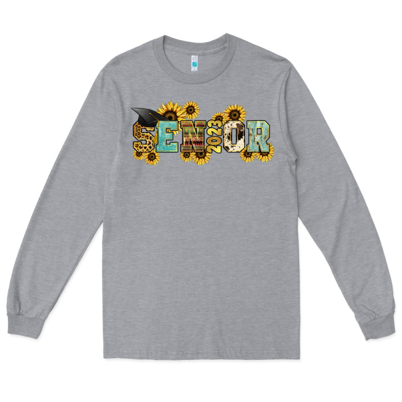 Senior 2023 Sunflower Long Sleeve Tee by NancyCooperArtShop | Teevron