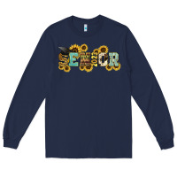 Navy senior 2023 sunflower Long Sleeve Tee - NancyCooperArtShop