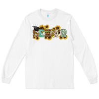 White senior 2023 sunflower Long Sleeve Tee - NancyCooperArtShop