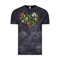 Cloud Black st patricks  hearts Vintage Tee - MaliasSmallBusiness