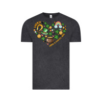 Vintage Black st patricks  hearts Vintage Tee - MaliasSmallBusiness