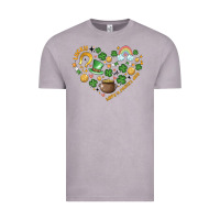 Vintage Zinc st patricks  hearts Vintage Tee - MaliasSmallBusiness
