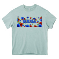 Arona floral american mama 16oz libbey cup Heavy Core Tee - HRA Design Shop