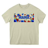 Mossy floral american mama 16oz libbey cup Heavy Core Tee - HRA Design Shop