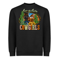 Black long live cowgirls Heavyweight Sweatshirt - NancyCooperArtShop