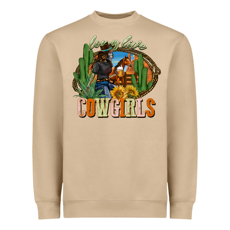 Long Live Cowgirls Heavyweight Sweatshirt by NancyCooperArtShop | Teevron