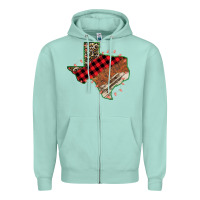 Seafoam Christmas Texas Zipper Hoodie - Bettercallsaul