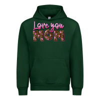 Forest Green Love you mom Mother's Day Urban Hoodie - FaDigitalArtStudio