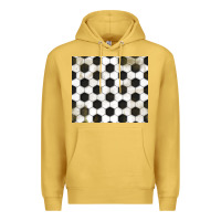 Antique Gold distressed soccer pattern Premium Hoodie - TumblerDesignByShophia