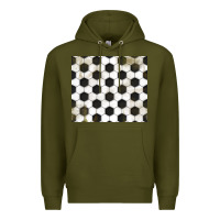 Army Green distressed soccer pattern Premium Hoodie - TumblerDesignByShophia