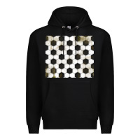 Black distressed soccer pattern Premium Hoodie - TumblerDesignByShophia