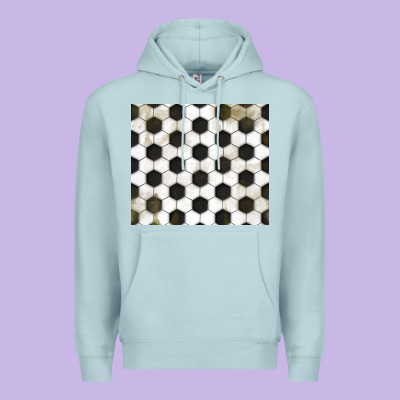 Distressed Soccer Pattern Premium Hoodie Designed By Tumblerdesignbyshophia