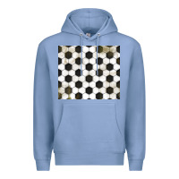 Colony Blue distressed soccer pattern Premium Hoodie - TumblerDesignByShophia