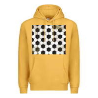 Mustard distressed soccer pattern Premium Hoodie - TumblerDesignByShophia