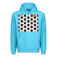 Ocean Blue distressed soccer pattern Premium Hoodie - TumblerDesignByShophia