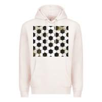 Pale Pink distressed soccer pattern Premium Hoodie - TumblerDesignByShophia