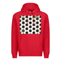 Red distressed soccer pattern Premium Hoodie - TumblerDesignByShophia