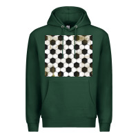 Sports Green distressed soccer pattern Premium Hoodie - TumblerDesignByShophia