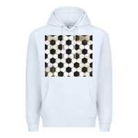 White distressed soccer pattern Premium Hoodie - TumblerDesignByShophia