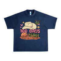 Navy 100 days y'all malia Urban Heavy Tee - MaliasSmallBusiness