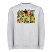 Heather Grey plantaholic Heavyweight Sweatshirt - NancyCooperArtShop
