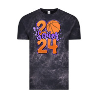 Cloud Black senior 2024 basketball Vintage Tee - MaliasSmallBusiness