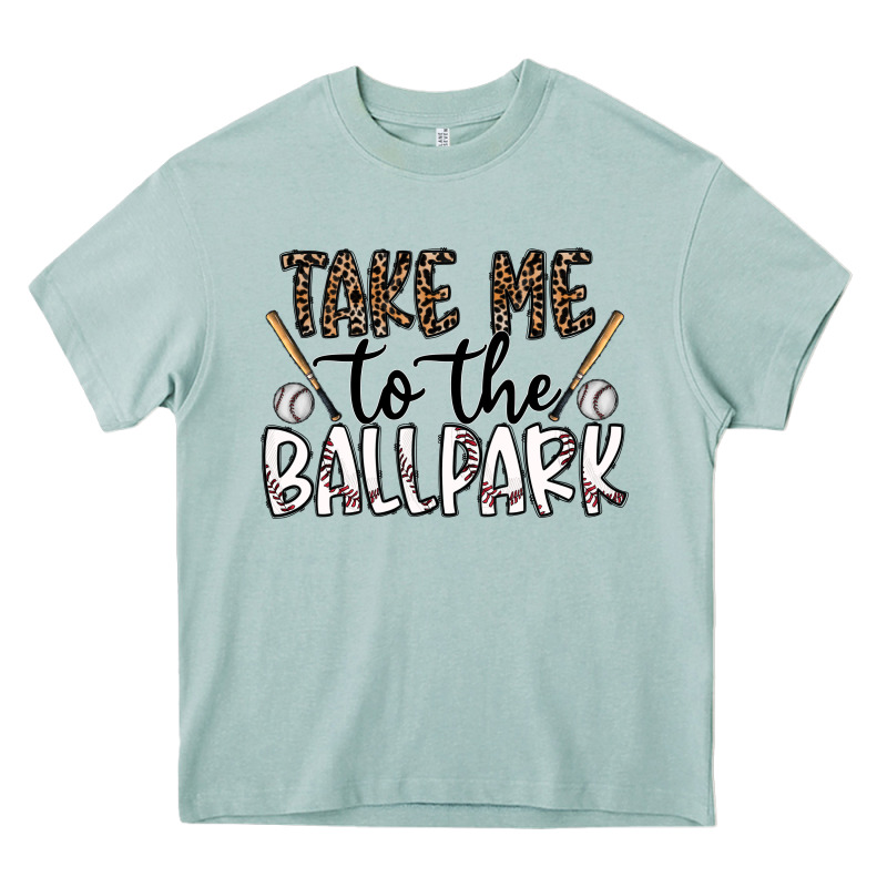 Take Me To The Ballpark Heavy Core Tee by CowhideDigitalArt | Teevron