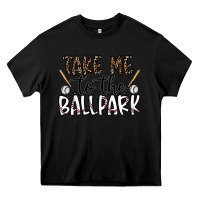 Black take me to the ballpark Heavy Core Tee - CowhideDigitalArt