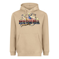 Mushroom Meowica cat 4th of july Heavyweight Hoodie - HowdyJamesFarm