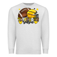 Oatmeal Heather Touchdown season American Football yellow team Premium Sweatshirt - HowdyJamesFarm