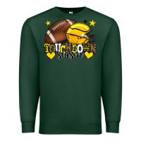 Sports Green Touchdown season American Football yellow team Premium Sweatshirt - HowdyJamesFarm