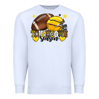 White Touchdown season American Football yellow team Premium Sweatshirt - HowdyJamesFarm