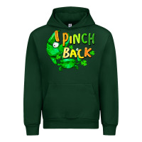 Forest Green I pinch back with crab st. patricks day Urban Hoodie - FaDigitalArtStudio